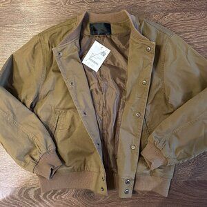 BNWT Oak+Fort Brown Bomber Jacket - Size XS